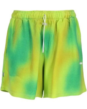 Bonsai Spray-Dyed Basket Fit Shorts - Grün