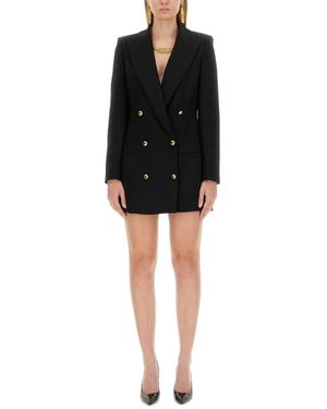 Moschino Tailored Jacket Dress With-Tone Buttons - Schwarz