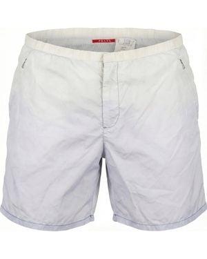 Prada Vintage Sports Nylon Shorts (L) - Weiß
