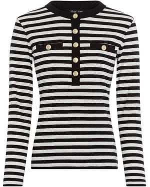 MARC AUREL Shirt - Schwarz