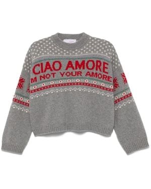 Giada Benincasa Crewneck I'M Not Your Amore - Grau
