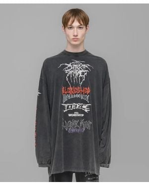 032c Oversized, Graphic Longsleeve - Grau