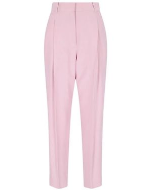 McQueen High-Waisted Chino Pants - Pink