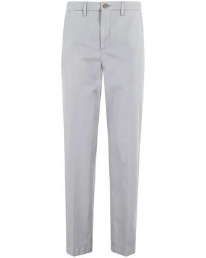 BRIGLIA High-Waisted Straight Leg Trousers With Functional - Grau