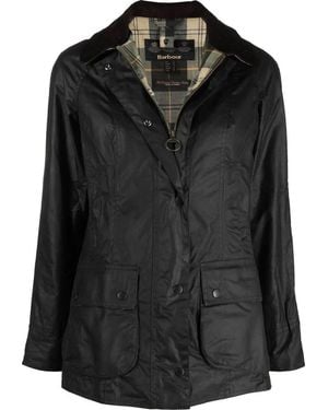Barbour Beadnell Wax Jacket - Schwarz