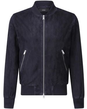 Arma Blouson Didier Aus Ziegen-Velours - Blau