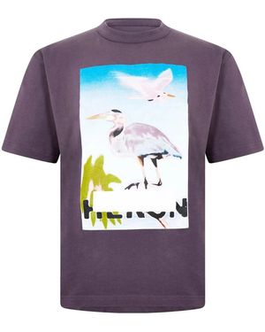 Heron Preston Censored Heron Logo T-Shirt - Blau