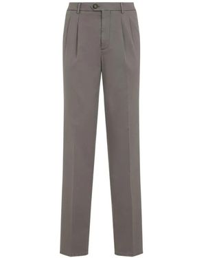 Brunello Cucinelli Tailored Chino Pants With Pleated Waistband - Grau
