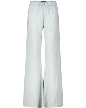 Hannes Roether Weite Hose Aus Leinen - Grau