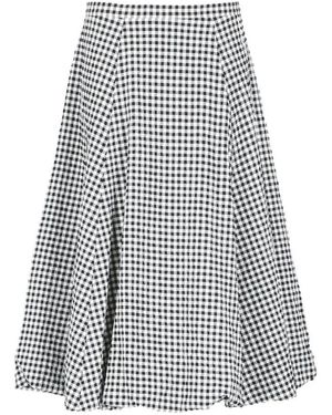 Marni Gingham Seersucker Skirt - Weiß