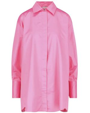 Patou Satin-Finish Shirt - Pink