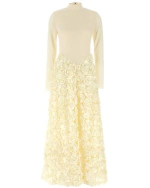 ROTATE BIRGER CHRISTENSEN 'Long Sleeve Maxi' Dress - Gelb
