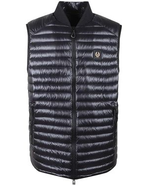 Belstaff Quilted Padded Gilet With High Collar - Schwarz