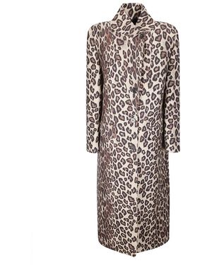 Alberto Biani Tailored Mid-Length Coat With Structured Collar An - Weiß