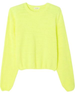 American Vintage Ligeway Sweaters Geel Lig18Ae25 - Gelb