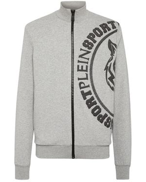 Philipp Plein Sweatjacke Tiger - Grau