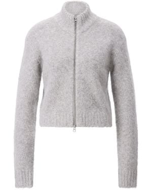 Samsøe & Samsøe Strickjacke Sajeanne Aus Alpaka-Wollmix - Grau