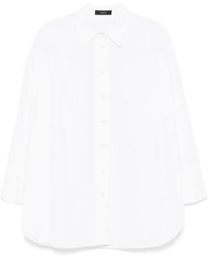 JOSEPH Box-Pleat Shirt With Buttoned Cuffs - Weiß