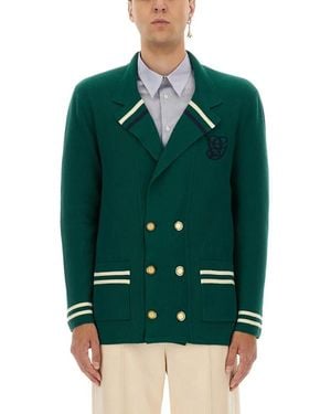 Valentino Garavani Cotton And Wool Jacket - Grün