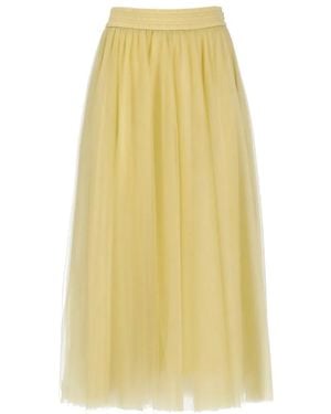 Fabiana Filippi Flowing Tulle Skirt - Gelb