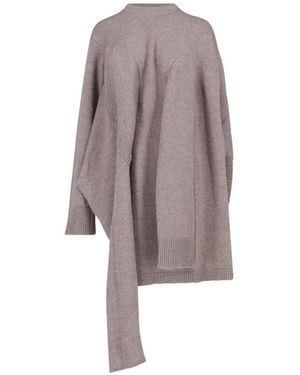 Niccolò Pasqualetti Asymmetrical Unstructured Sweater - Braun