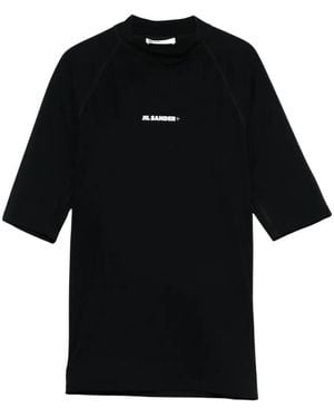 Jil Sander Fitted Short-Sleeved T-Shirt - Schwarz