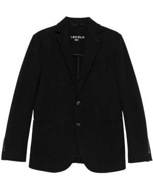 Circolo 1901 Tailored Blazer With Notched Lapel And Minim - Schwarz