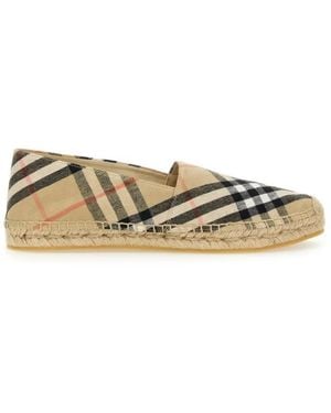 Burberry Espadrille Mews Check - Natur