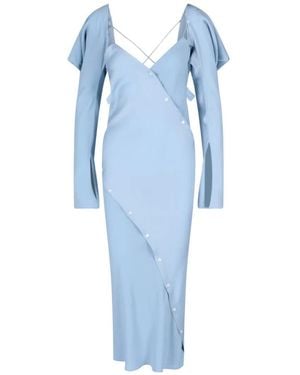 Setchu "Origami" Maxi Dress - Blau