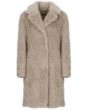 Herno Synth Fur Coat - Natur