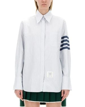 Thom Browne "4Bar" Shirt - Weiß