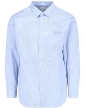 Comme des Garçons Striped Shirt - Blau