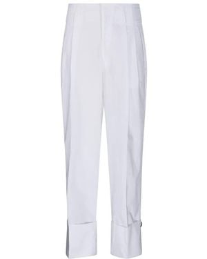 DARKPARK Diana Tailored Cuff Pant - Weiß