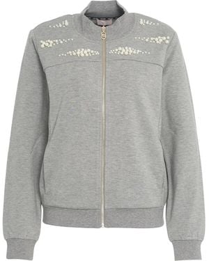 Liu Jo Sweatshirt With Pearls - Grau