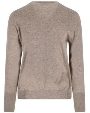 Ballantyne Cashmere Sweater – - Grau
