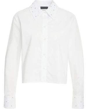 Liu Jo Blouse With Rhinestone Application - Weiß