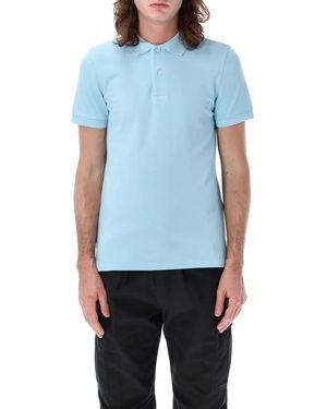 Tom Ford Piquet Polo Shirt - Blau