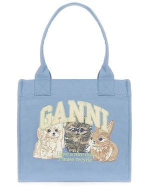 Ganni Shopper & Totes - Blau