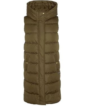 Barbour Greyson Puffer Long Gilet Jacket - Grün