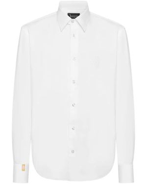 Billionaire Cotton Twilled Shirt Regular Fit - Weiß