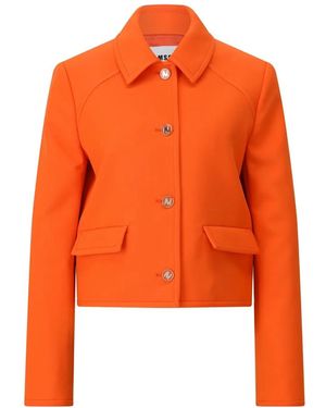 MSGM Blazer Mit Logo-Knöpfen - Orange