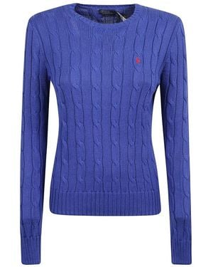Polo Ralph Lauren Sapphire Ribbed Sweater - Blau