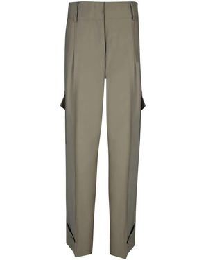 Blanca Vita Viscose Twill Trousers - Grau