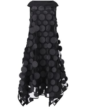 Joseph Ribkoff Midikleid Aus Mesh Mit 3D-Punkten - Schwarz