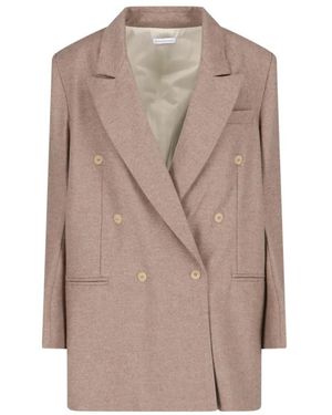 Niccolò Pasqualetti Double-Breasted Blazer - Natur