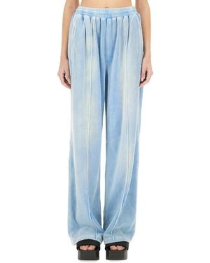 T By Alexander Wang Wide-Leg Jogging Pants - Blau