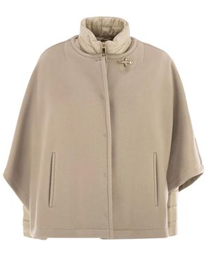 Fay 3-In-1 Double-Sided Wool And Cashmere Cape - Natur