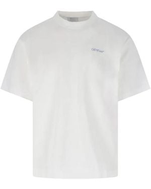 Off-White c/o Virgil Abloh "Barber Arrow" Logo T-Shirt – - Weiß