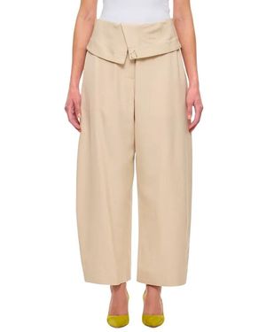 JW Anderson Fold Over Trousers - Natur