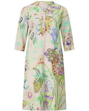 Emily Van Den Bergh Blusenkleid Mit Floralen Muster - Grün